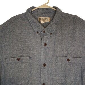 Duluth Trading Kennesaw Shirt Mens 2XL Blue Relaxed Fit Long Sleeve Soft Flannel